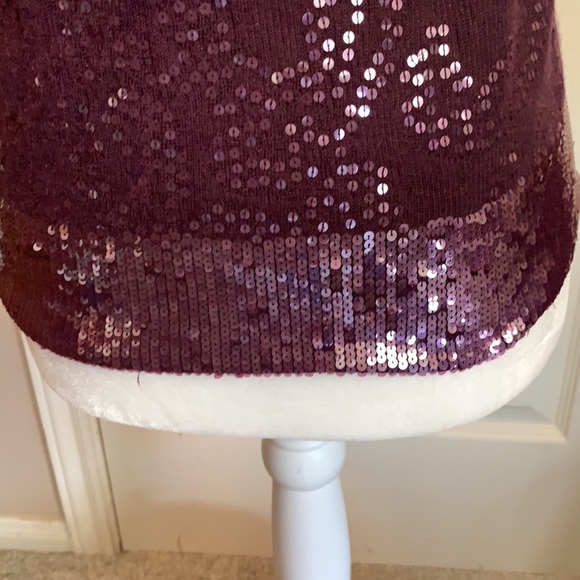 TSE Plum Sequined Sweater - Picture 3 of 6